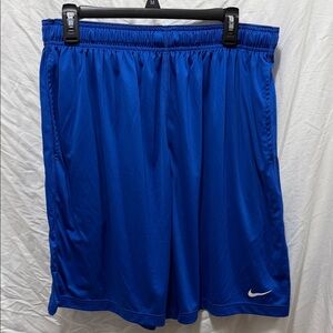 Nike Men's Vibrant Blue Sports Shorts